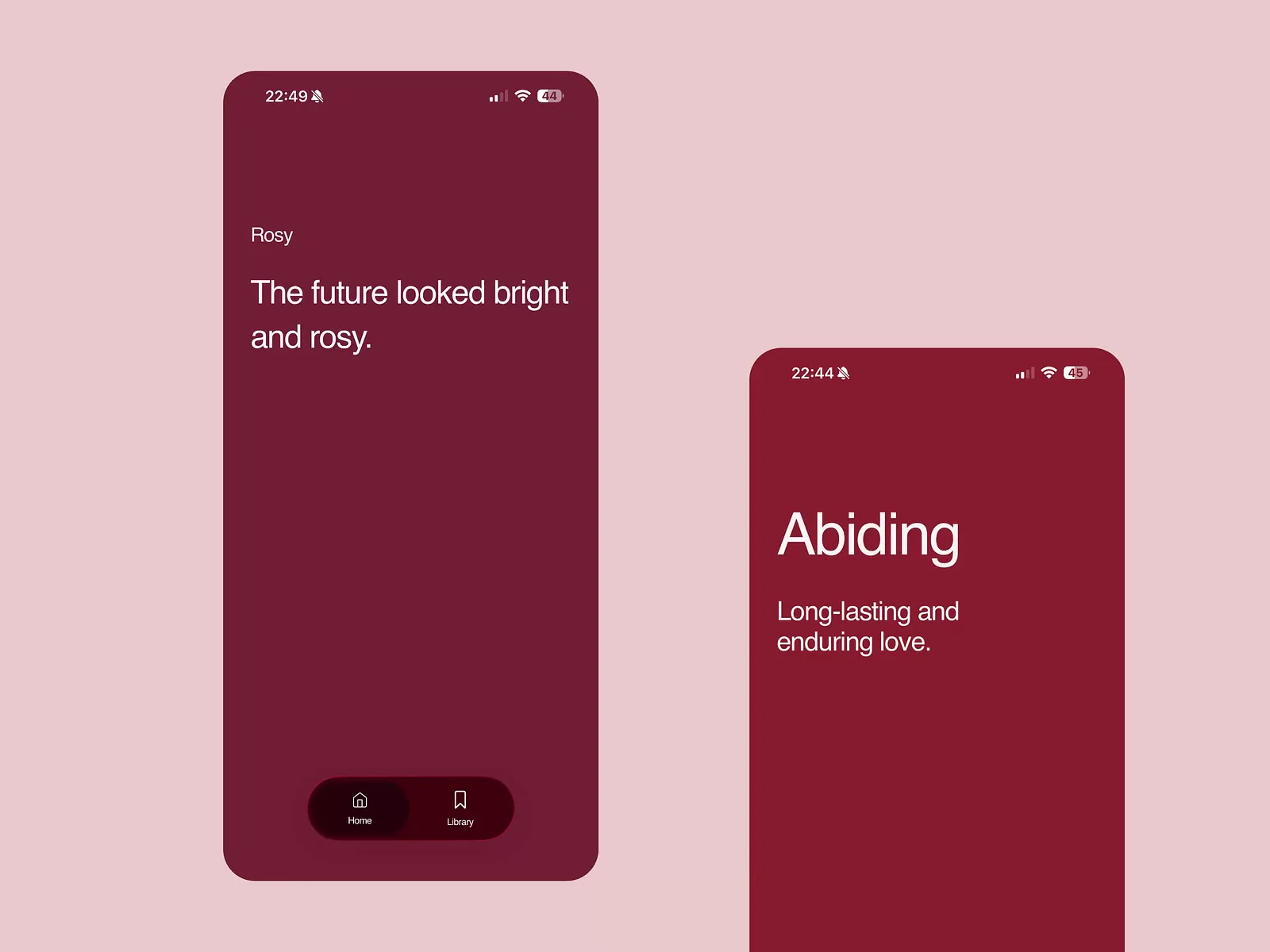 Lovely Words app word cards