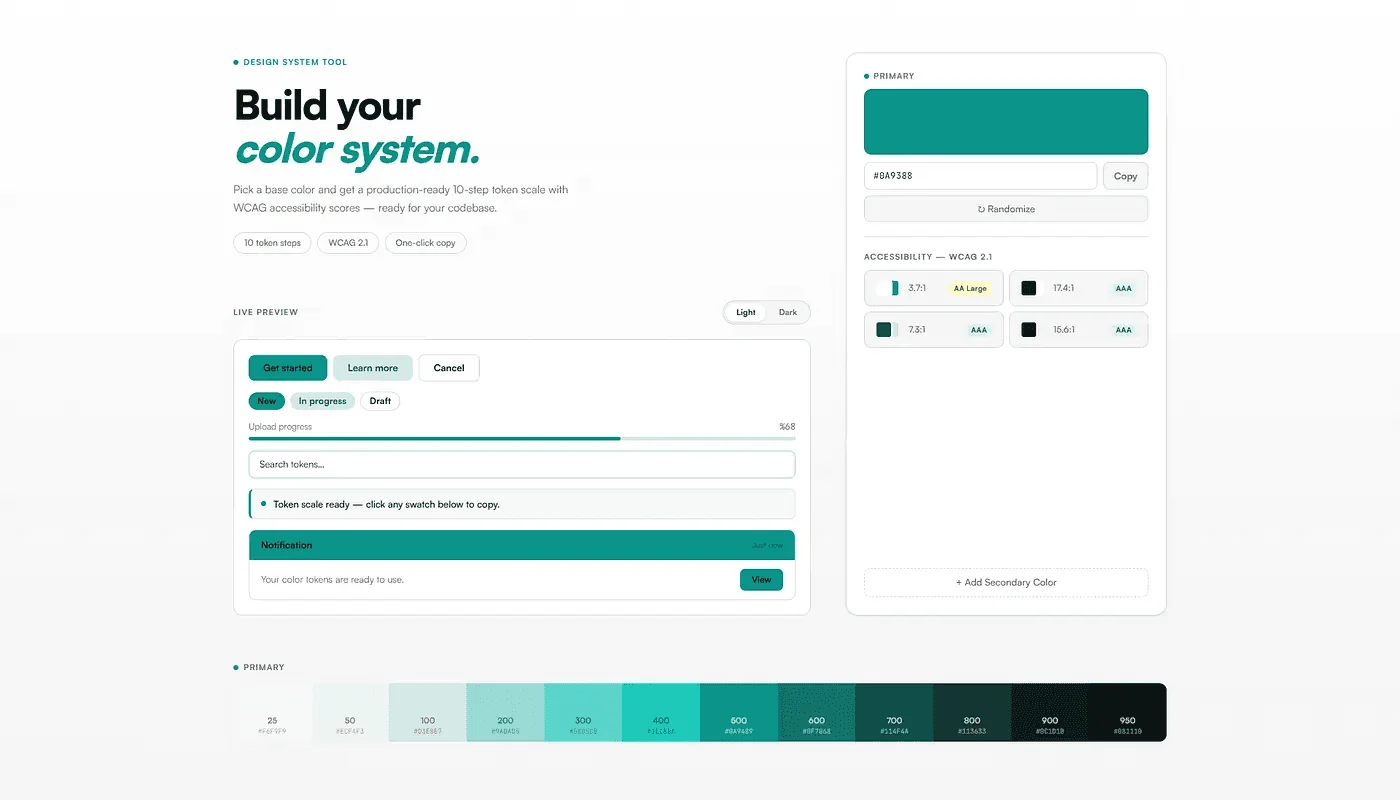 Building a product color system