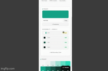 Product color system interface