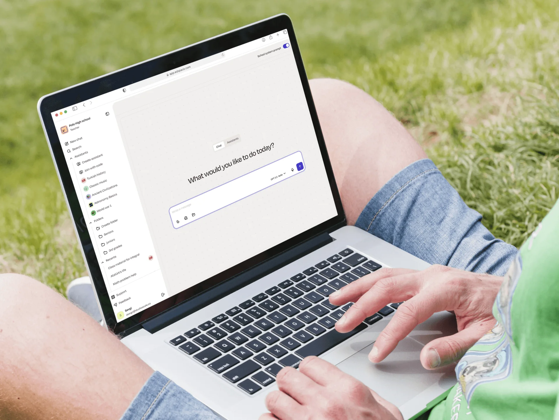 EdSpace SafeGPT platform for students, teachers and school administrators