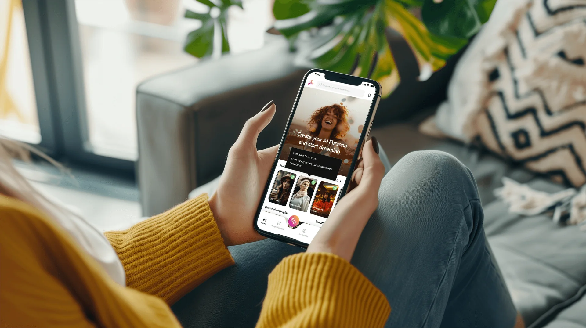 Artisse AI photography and image editing app screens