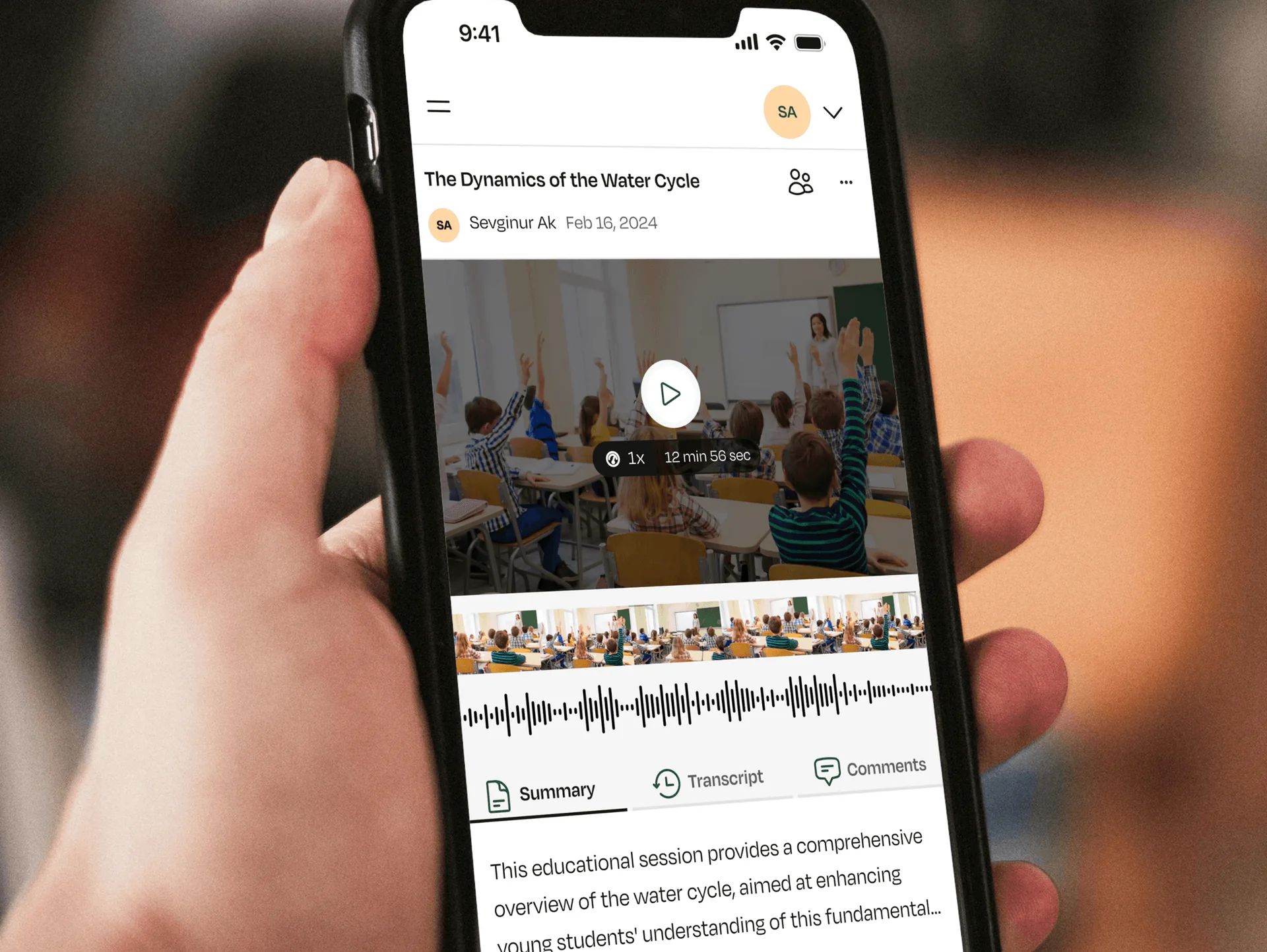 Teacherspace teaching video and feedback tools on web and mobile