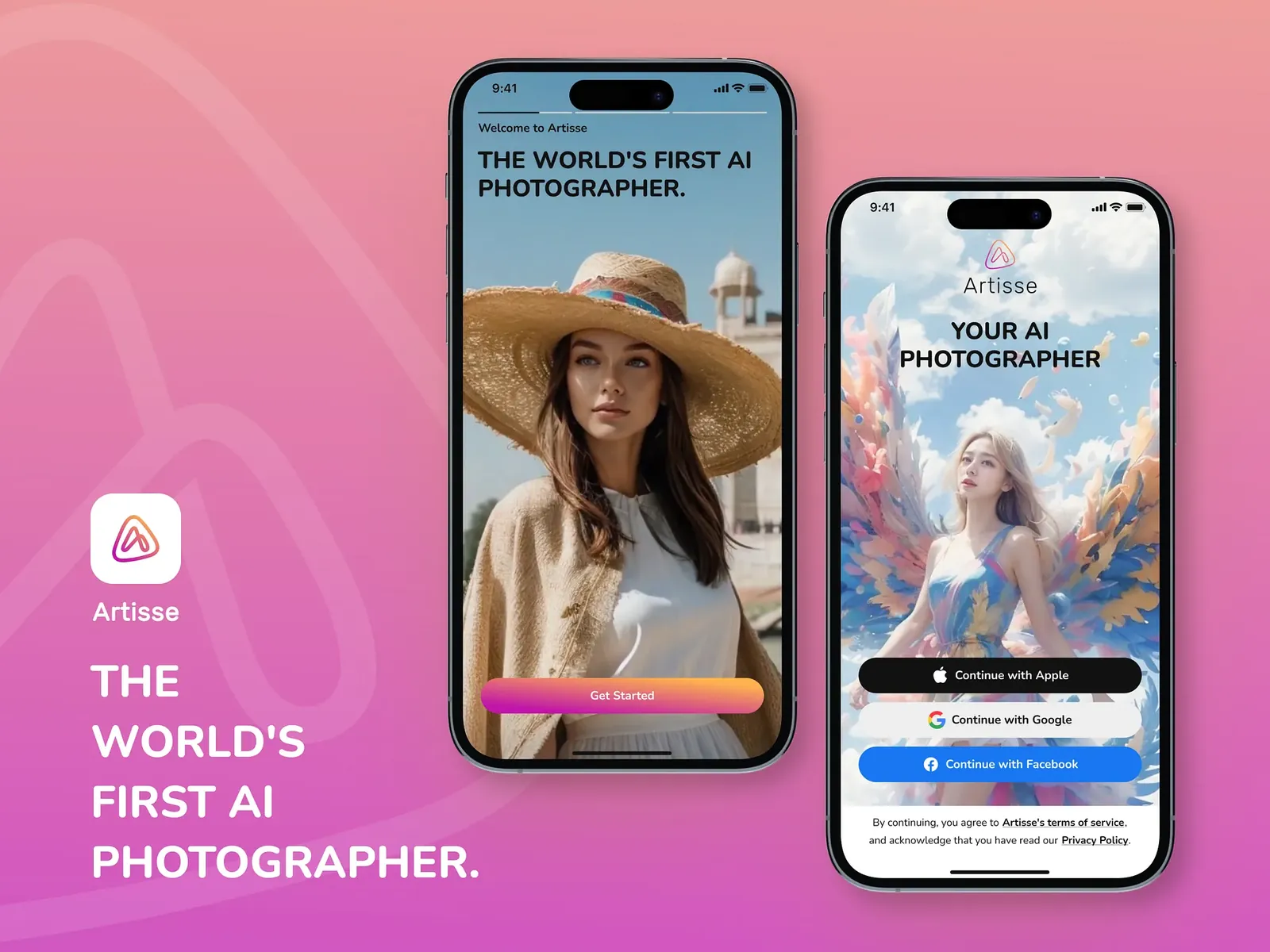 AI photo app showcase